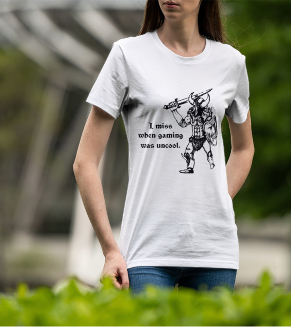 Hyperborean Heretic I Miss When Gaming Was Uncool Barbarian Warrior Vintage Nostalgia T-Shirt