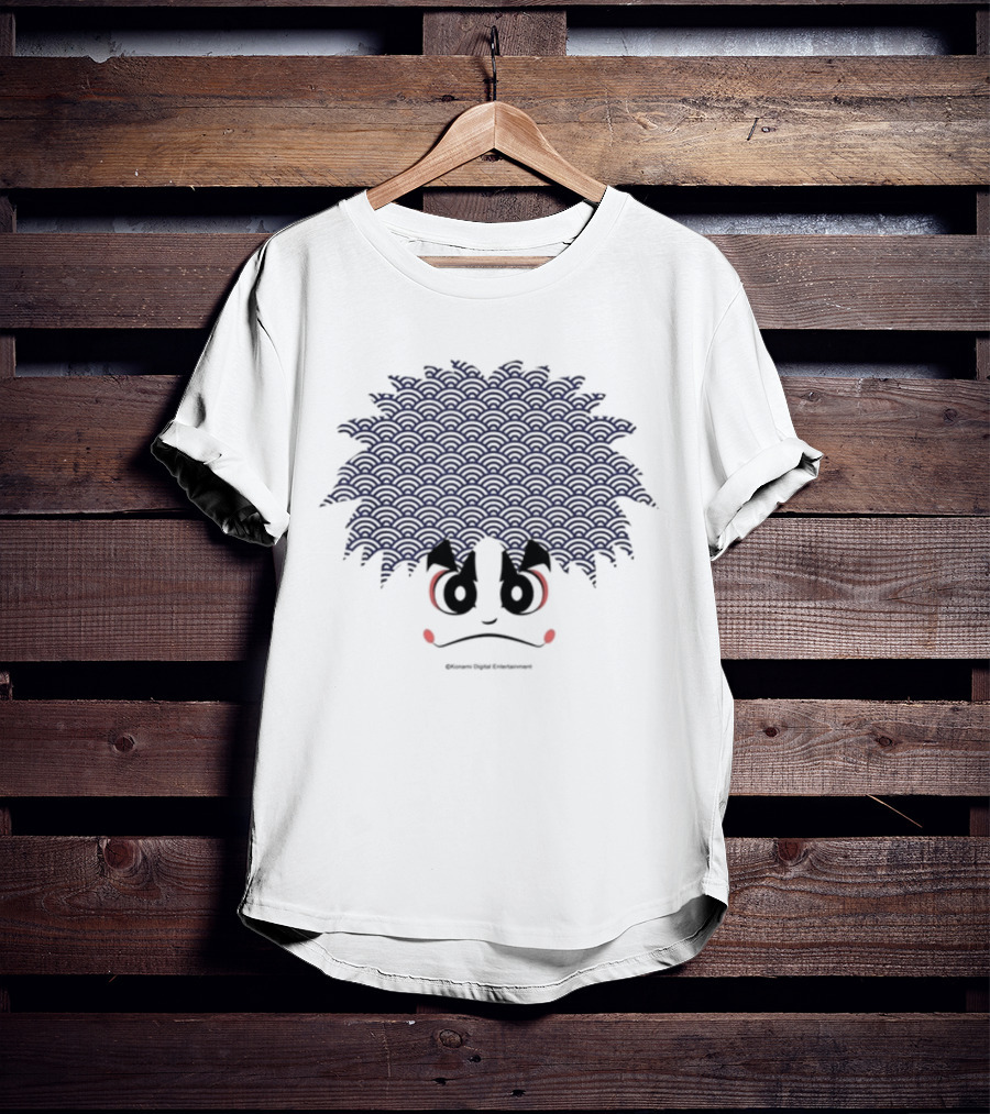 Kit Ellis Wearing Gare Goemon Konami Digital Entertainment Character Face T-Shirt
