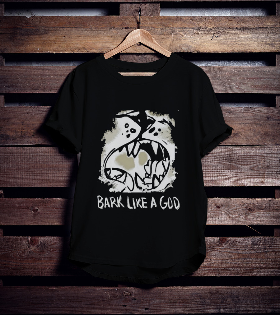 Bark Like A God Wolf Face T-Shirt