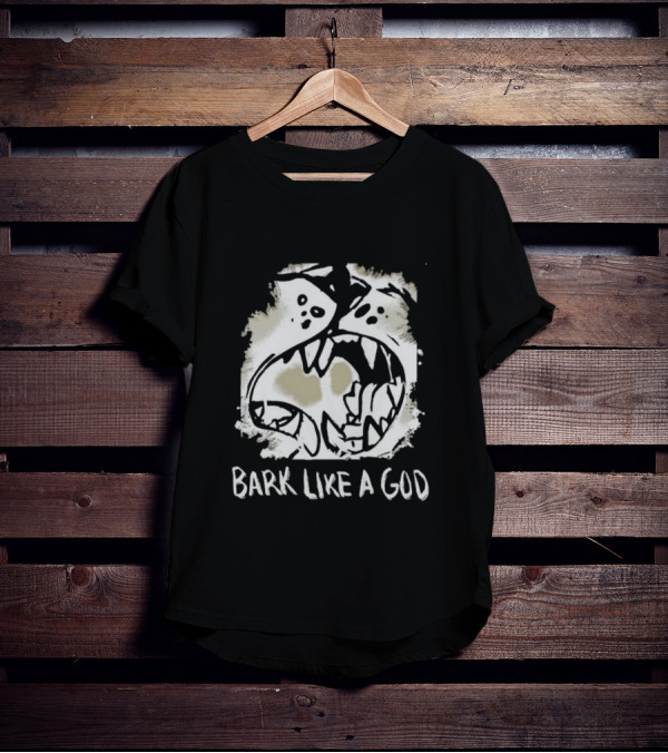 Bark Like A God Wolf Face T-Shirt