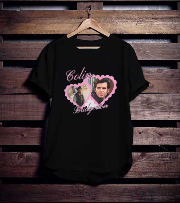 Colin Bridgerton Romantic Heart Portraits T-Shirt