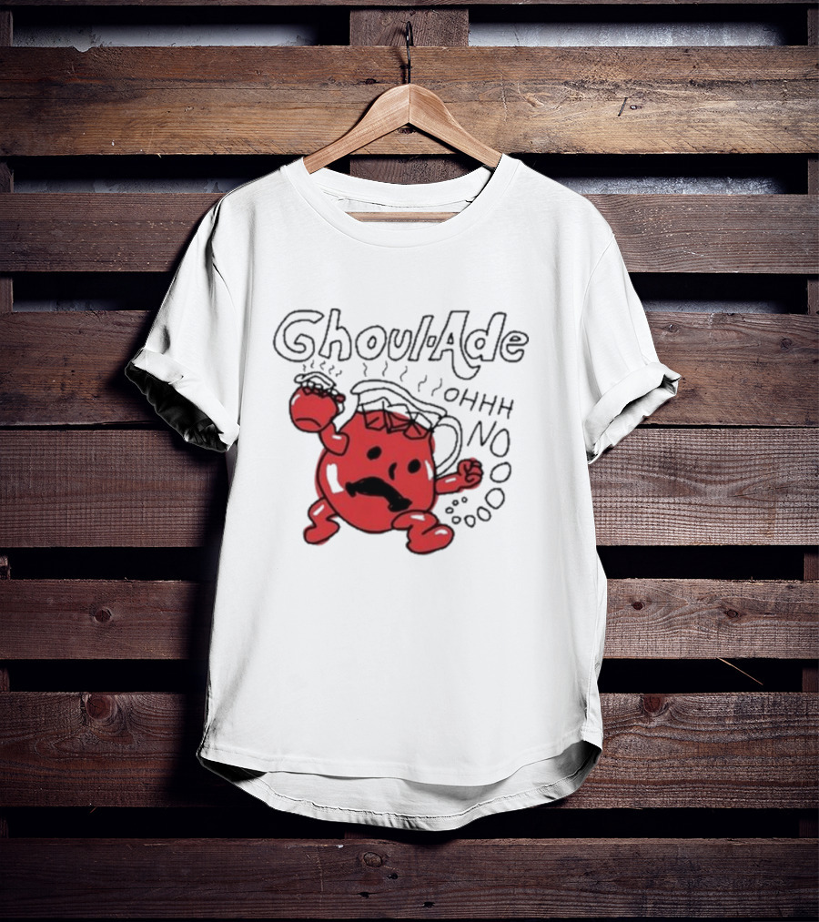 Ghoul-Ade Ohhh No Monster Juice Pitcher Panic Retro Scream T-Shirt