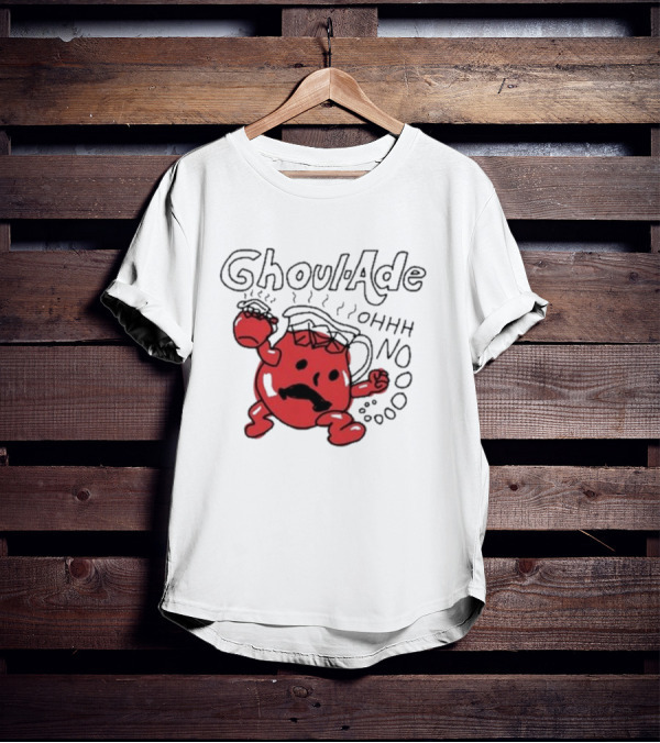 Ghoul-Ade Ohhh No Monster Juice Pitcher Panic Retro Scream T-Shirt