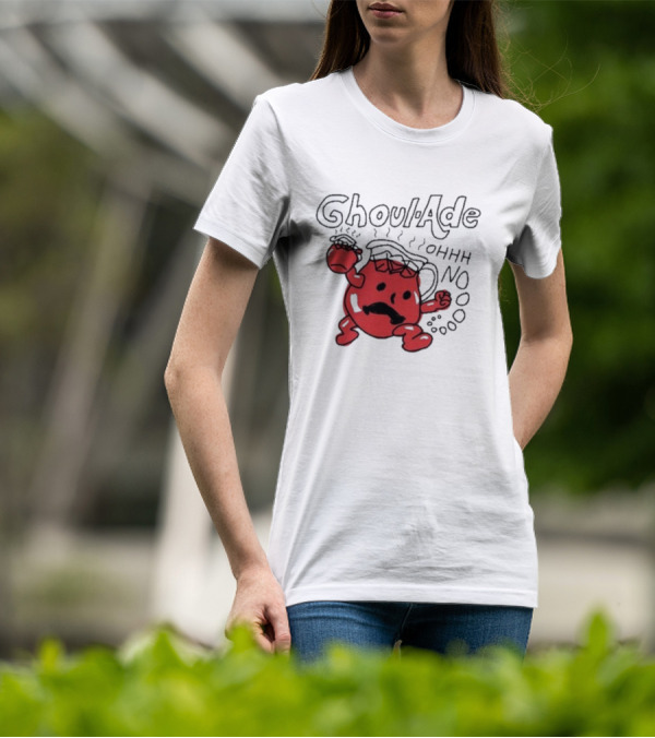 Ghoul-Ade Ohhh No Monster Juice Pitcher Panic Retro Scream T-Shirt
