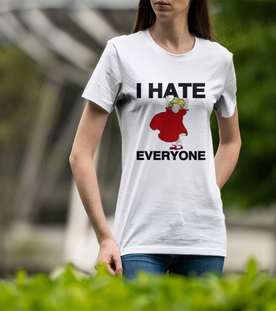 I Hate Everyone Baby Cute Red Dress Girl T-Shirt