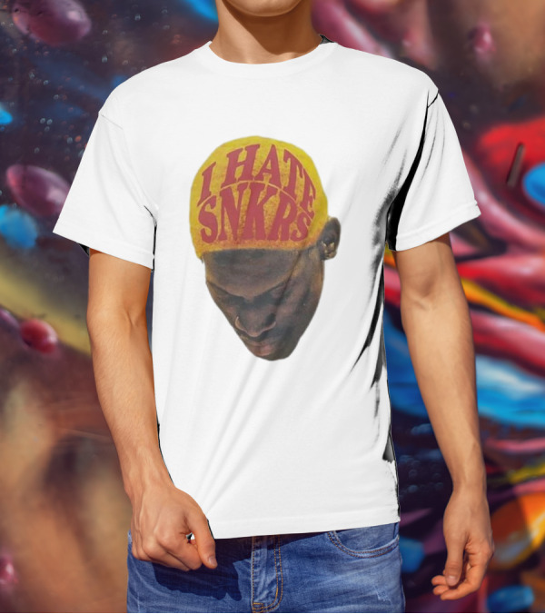 I Hate Snkrs Retro Style Bold Text On Yellow Hat T-Shirt