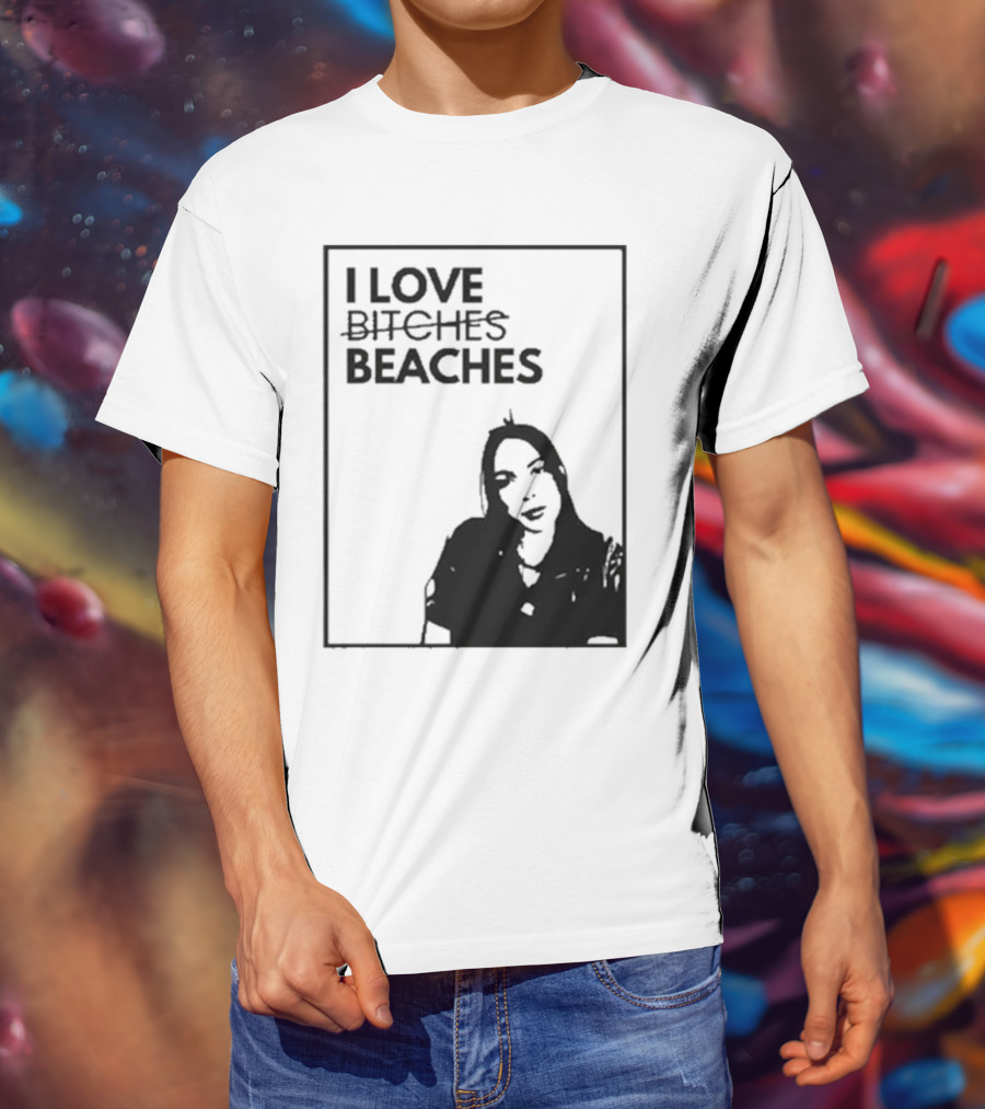 Charlotte I Love Beaches Image T-Shirt
