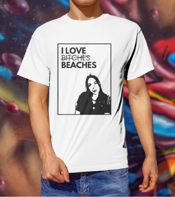 Charlotte I Love Beaches Image T-Shirt