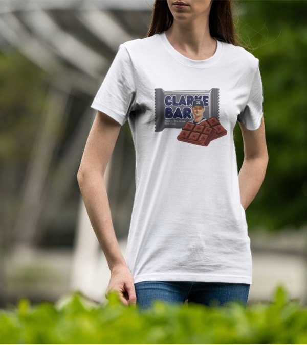 Clarke Bar Made In The Bronx New York Chocolate Baseball 36 Yankees CS T-Shirt