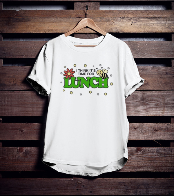 Cody’s Run Club I Think It’s Time For Lunch With Bee And Flower Motif T-Shirt