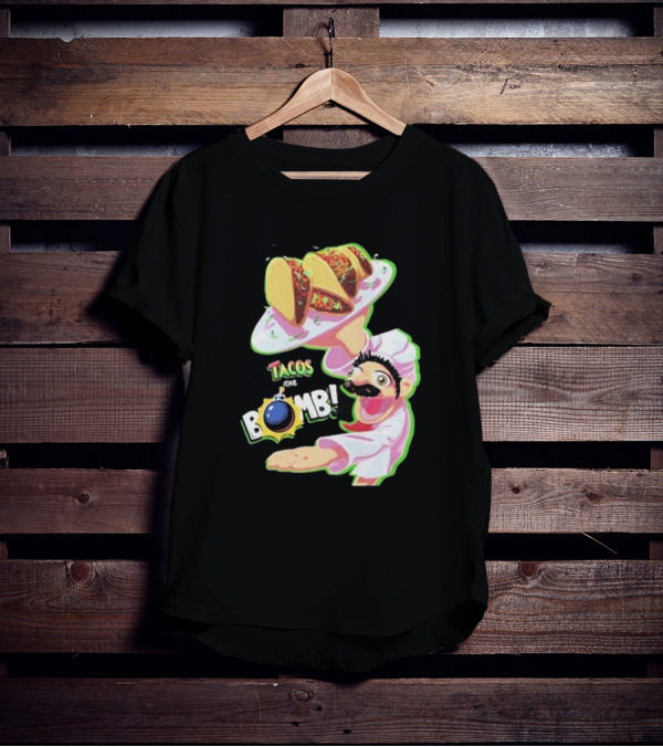 Curio Kujo Tacos Are The Bomb Chef With Bomb T-Shirt