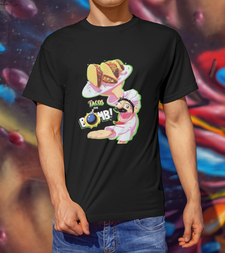 Curio Kujo Tacos Are The Bomb Chef With Bomb T-Shirt