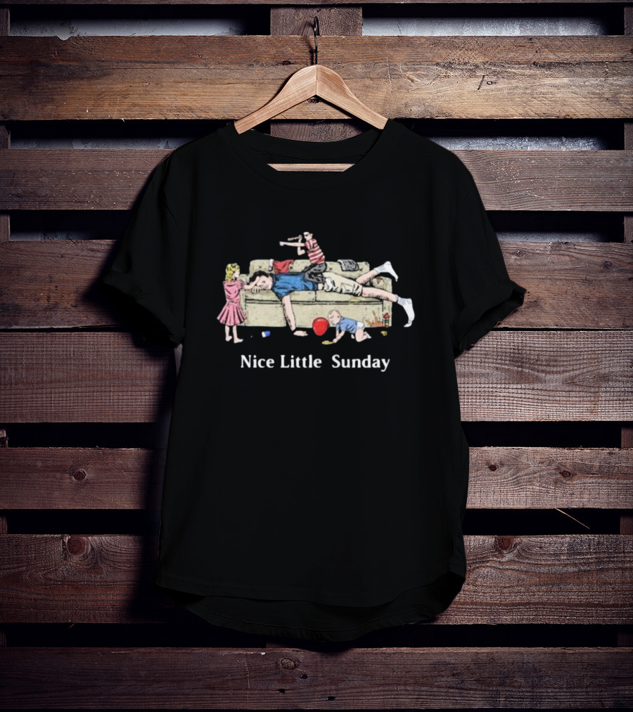 Dads Nice Little Sunday With Kids Playing T-Shirt