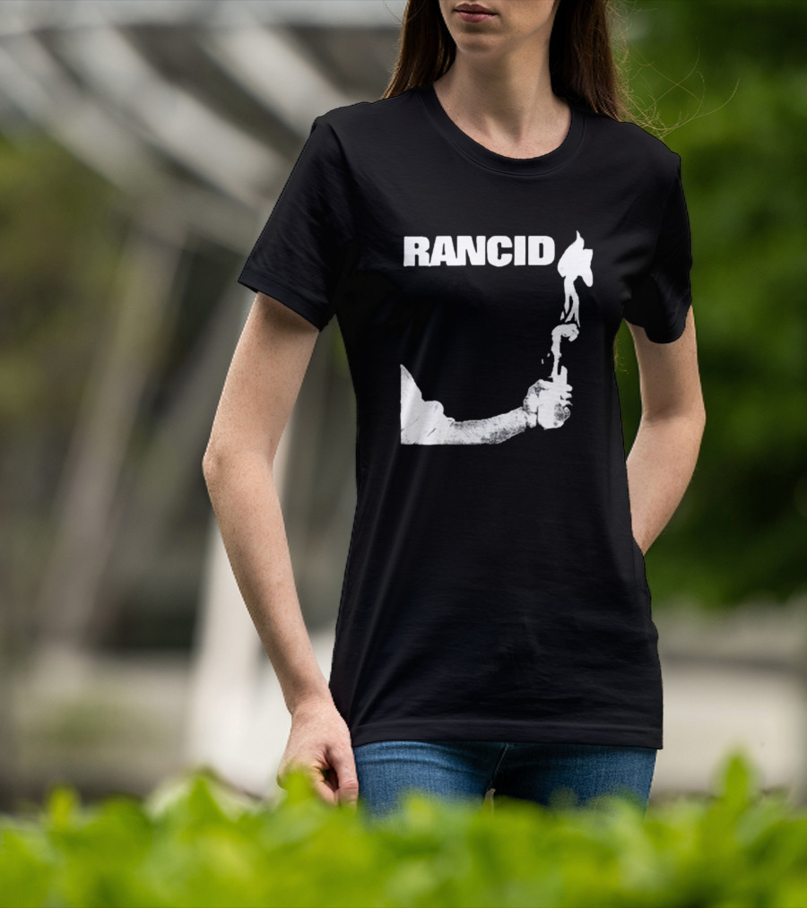 Rancid Band Logo Molotov Cocktail T-Shirt