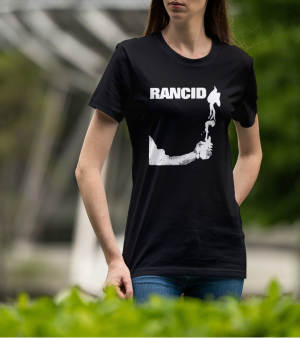 Rancid Band Logo Molotov Cocktail T-Shirt