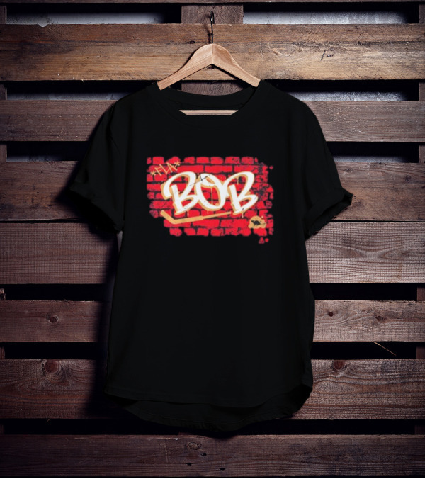 Sergei Bobrovsky Bob Brick Wall Hockey Stick Mask T-Shirt