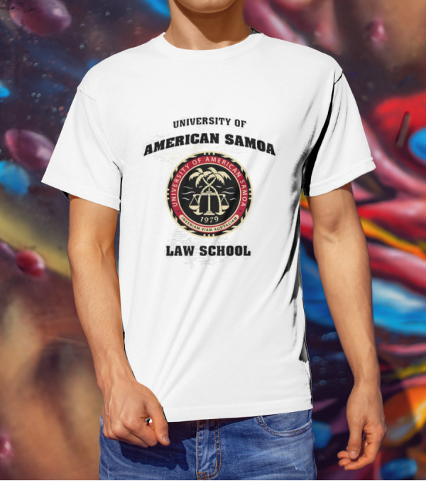 University Of American Samoa Law School Seal 1979 Riventiam Viam Aut Faciam T-Shirt
