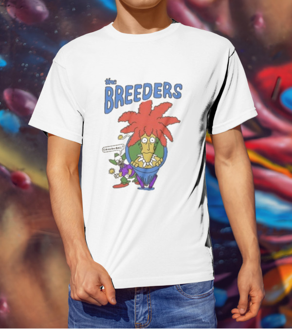 The Breeders I'm The Last Splash Cartoon Character With Red Hair In Vase T-Shirt