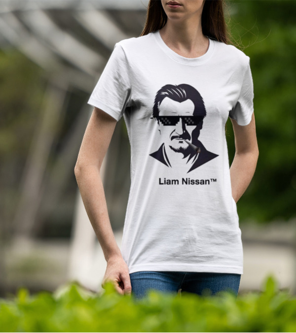 Liam Nissan Smoking Thug Life Sunglasses Mockup T-Shirt