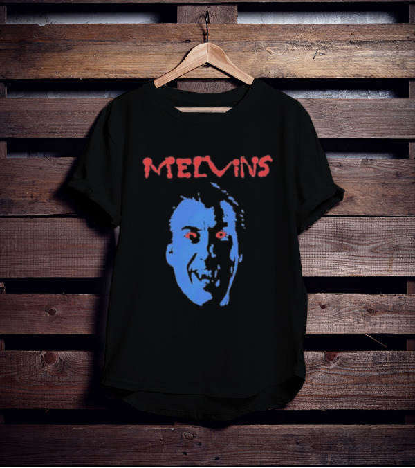 Melvins Christopher Iconic Blue Face With Red Eyes T-Shirt