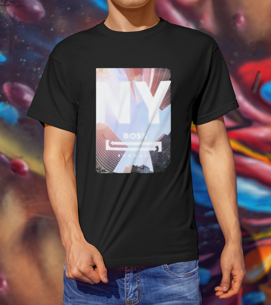 NY Boss Stereo Skyscraper Cityscape T-Shirt
