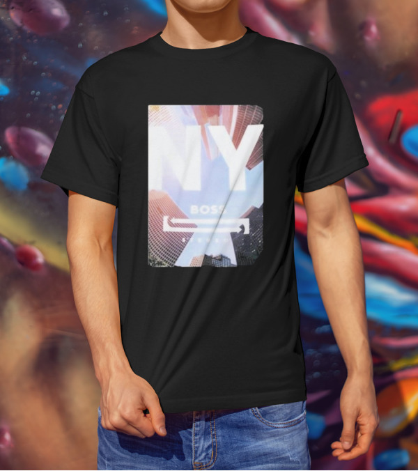 NY Boss Stereo Skyscraper Cityscape T-Shirt