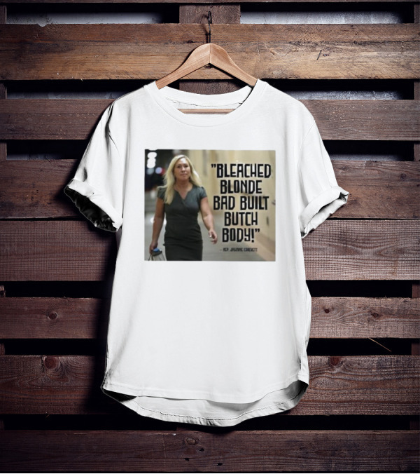 Bleached Blonde Bad Built Butch Body ACP Jamming Crockett T-Shirt