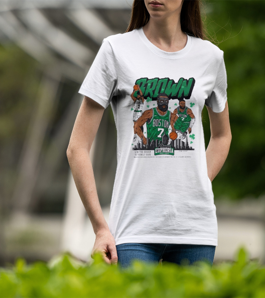 Boston Celtics Jaylen Brown Exclusive Basketball Planet Euphoria T-Shirt