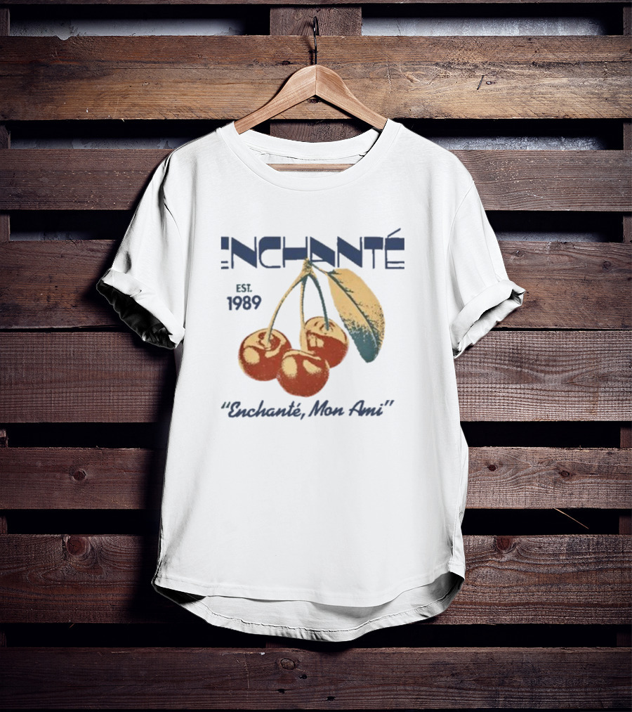 Daniel Ricciardo Enchante Est 1989 Enchanté Mon Ami Cherries T-Shirt
