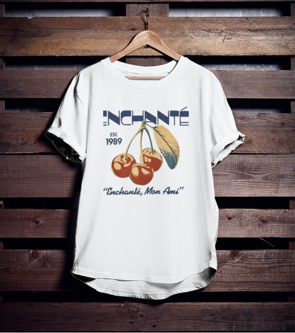 Daniel Ricciardo Enchante Est 1989 Enchanté Mon Ami Cherries T-Shirt
