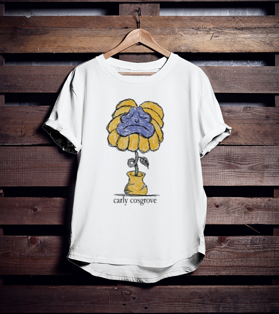 Carly Cosgrove Sad Face Flowerpot T-Shirt