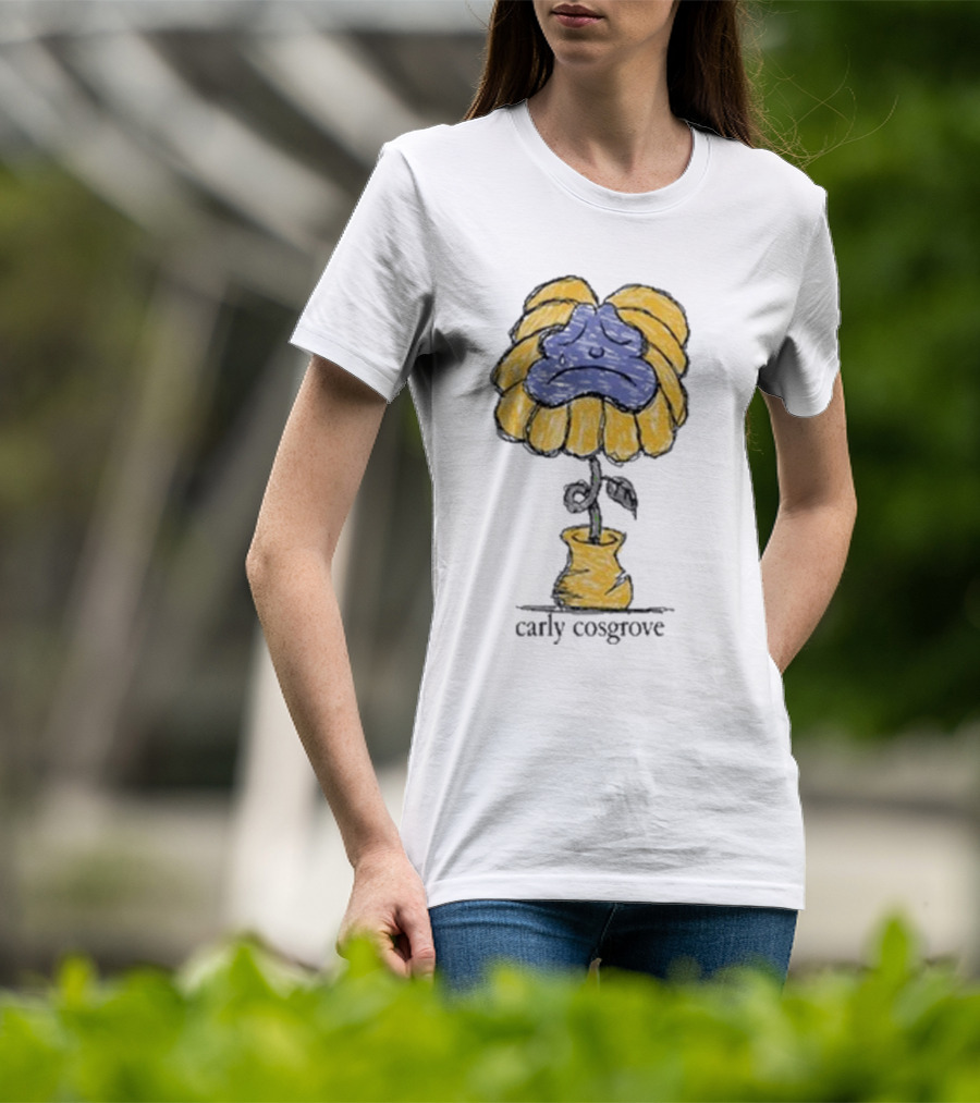 Carly Cosgrove Sad Face Flowerpot T-Shirt