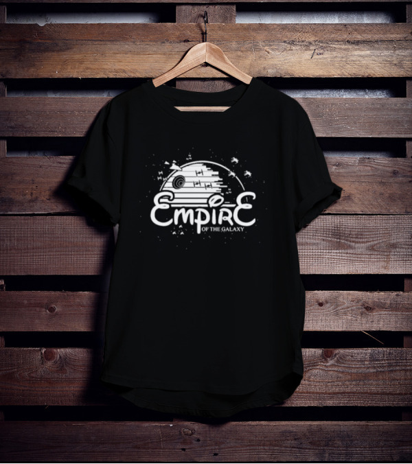 Empire Of The Galaxy Death Star And Tie Fighters T-Shirt