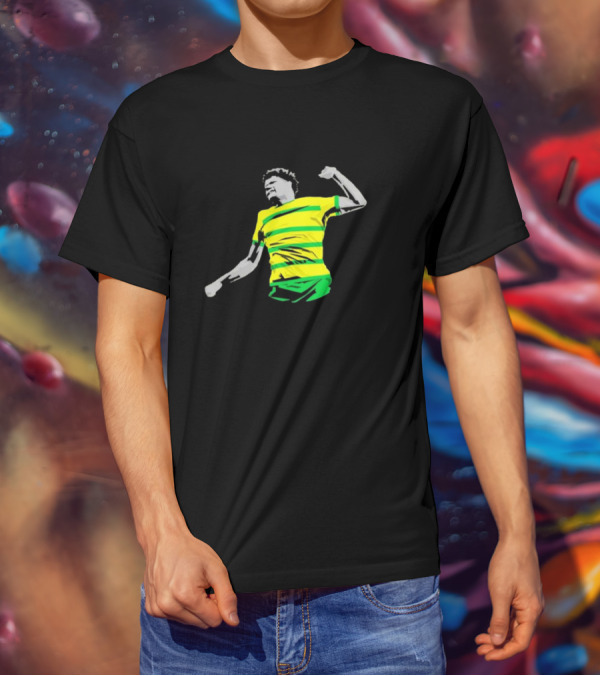 GS17 Gabriel Sara Norwich Football Celebration Iconic Stripes T-Shirt