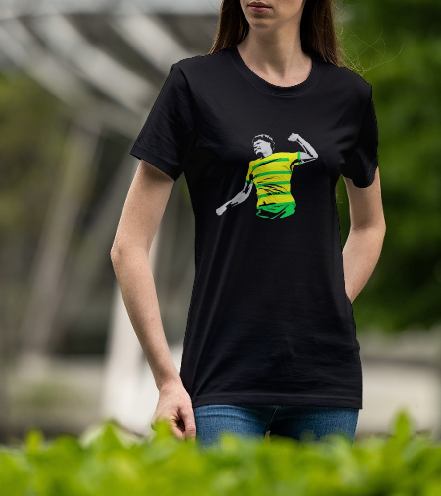 GS17 Gabriel Sara Norwich Football Celebration Iconic Stripes T-Shirt