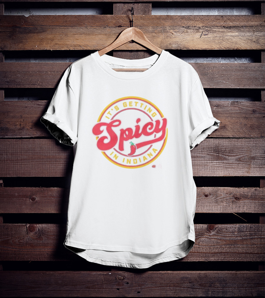 It’s Getting Spicy In Indiana Pepper Circle T-Shirt