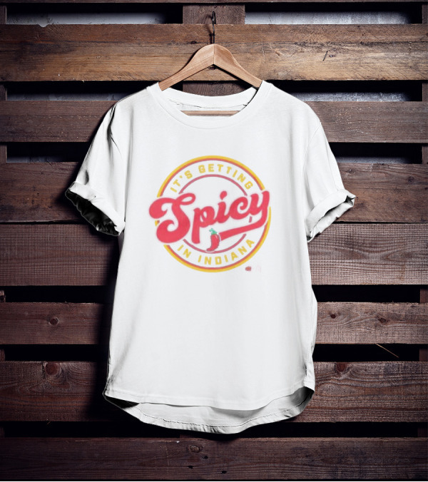 It’s Getting Spicy In Indiana Pepper Circle T-Shirt