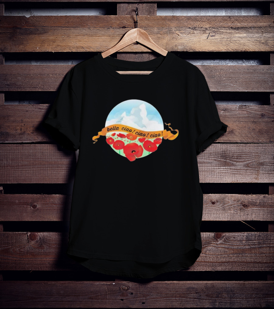 Bella Ciao Ciao Ciao Poppy Field T-Shirt