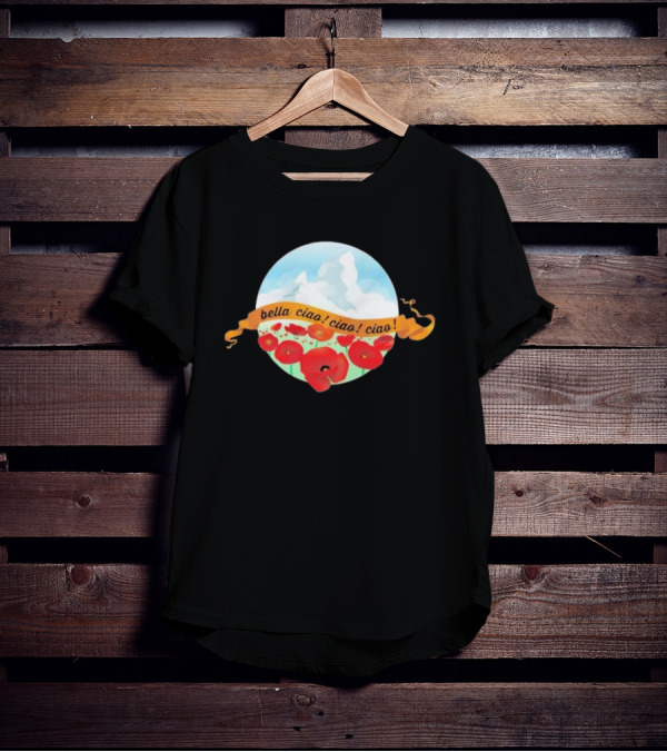 Bella Ciao Ciao Ciao Poppy Field T-Shirt