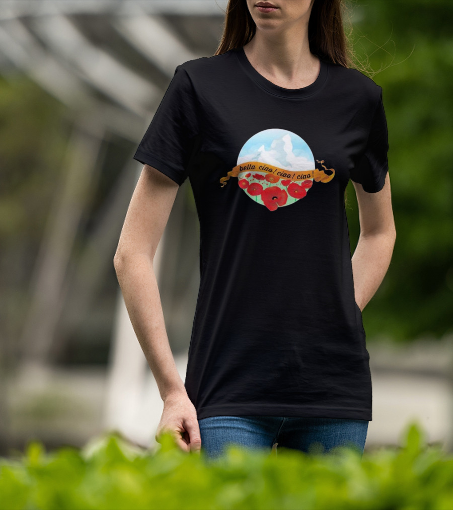 Bella Ciao Ciao Ciao Poppy Field T-Shirt