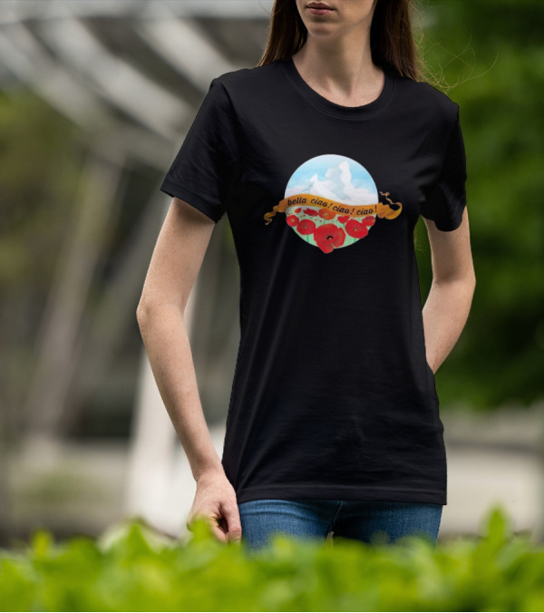 Bella Ciao Ciao Ciao Poppy Field T-Shirt
