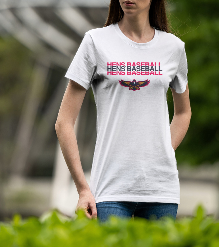Hens Baseball Toledo Mud Hens Fred Hens Winged Emblem T-Shirt