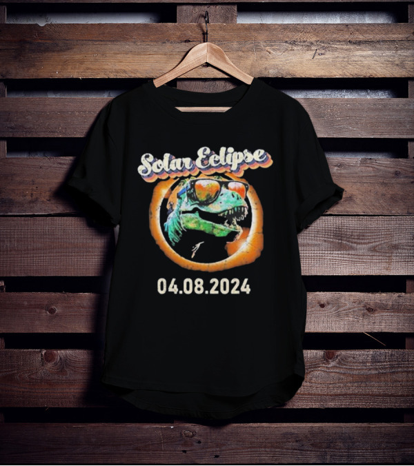 Solar Eclipse T-Rex April 8 T-Shirt