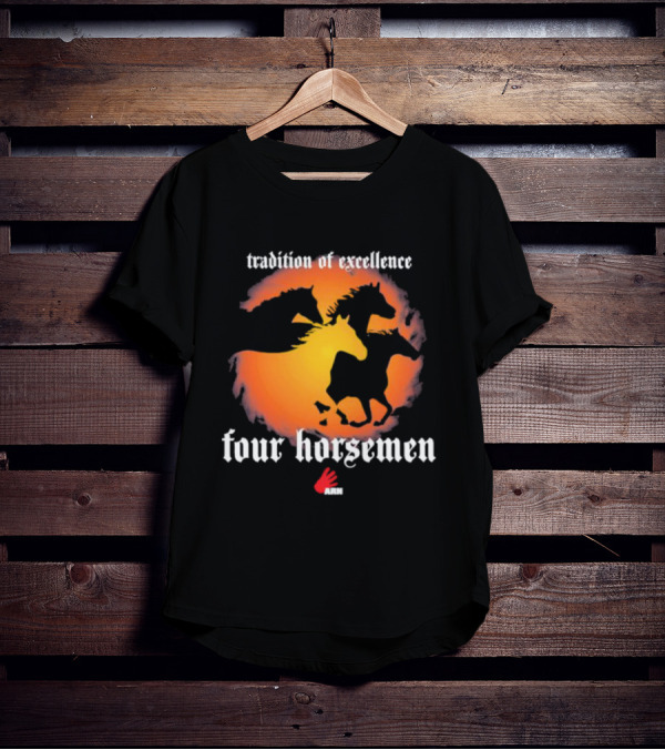 Tradition Of Excellence Four Horsemen Silhouette Sunset Motif ARN T-Shirt