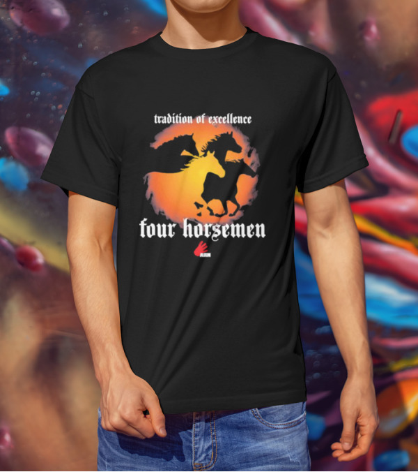 Tradition Of Excellence Four Horsemen Silhouette Sunset Motif ARN T-Shirt