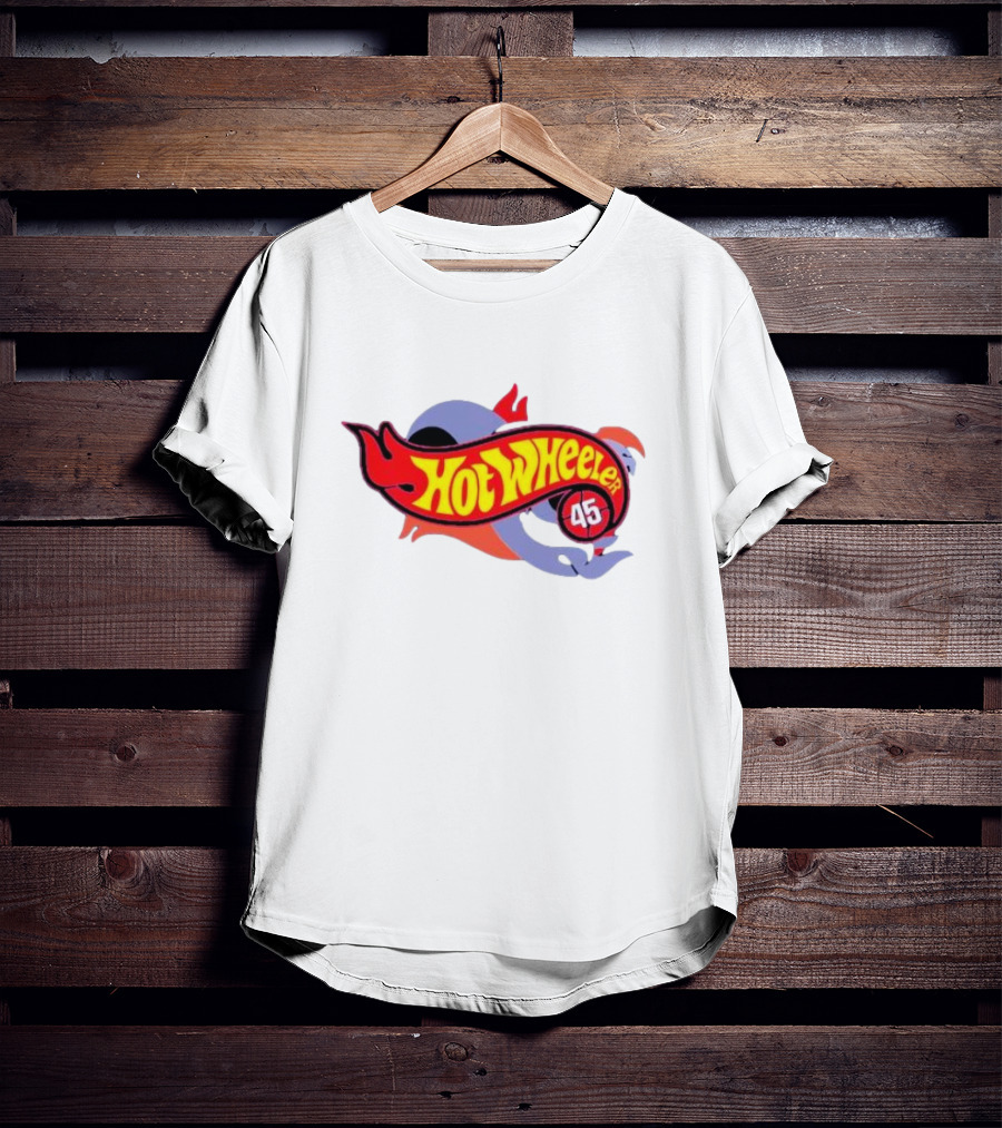 Hot Wheeler 45 Racing Badge Classic Stylized Emblem T-Shirt