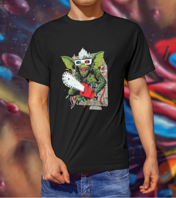 Kingston Falls Chainsaw Massacre Gremlins 3D Glasses T-Shirt