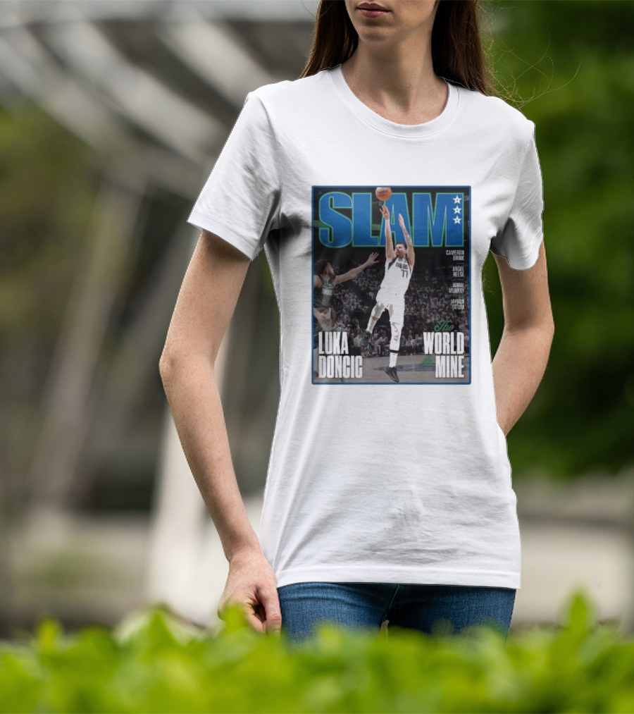 SLAM Luka Doncic The World Is Mine T-Shirt