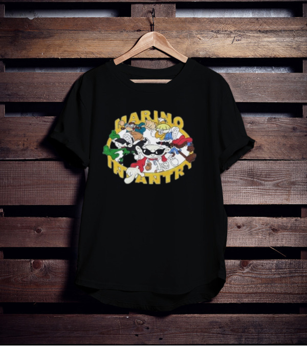 Marino Infantry Kids Next Door Cartoon Mashup T-Shirt