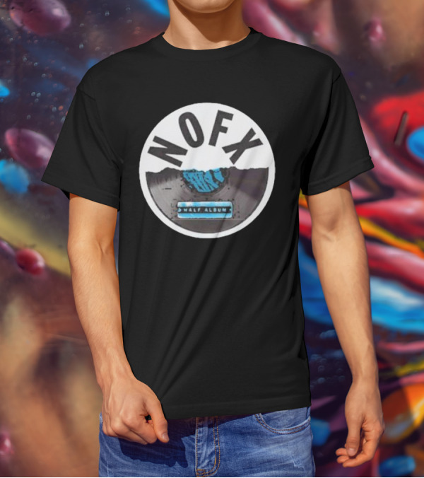 NOFX Half Album Vinyl Record T-Shirt